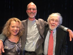 "with John Luther Adams and Barry Lopez post-Fuse solo show "The Pleasure of Being Lost" @ Symphony Space, NYC May 2017"